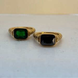 Gold Tone size 8 rings. Choose one